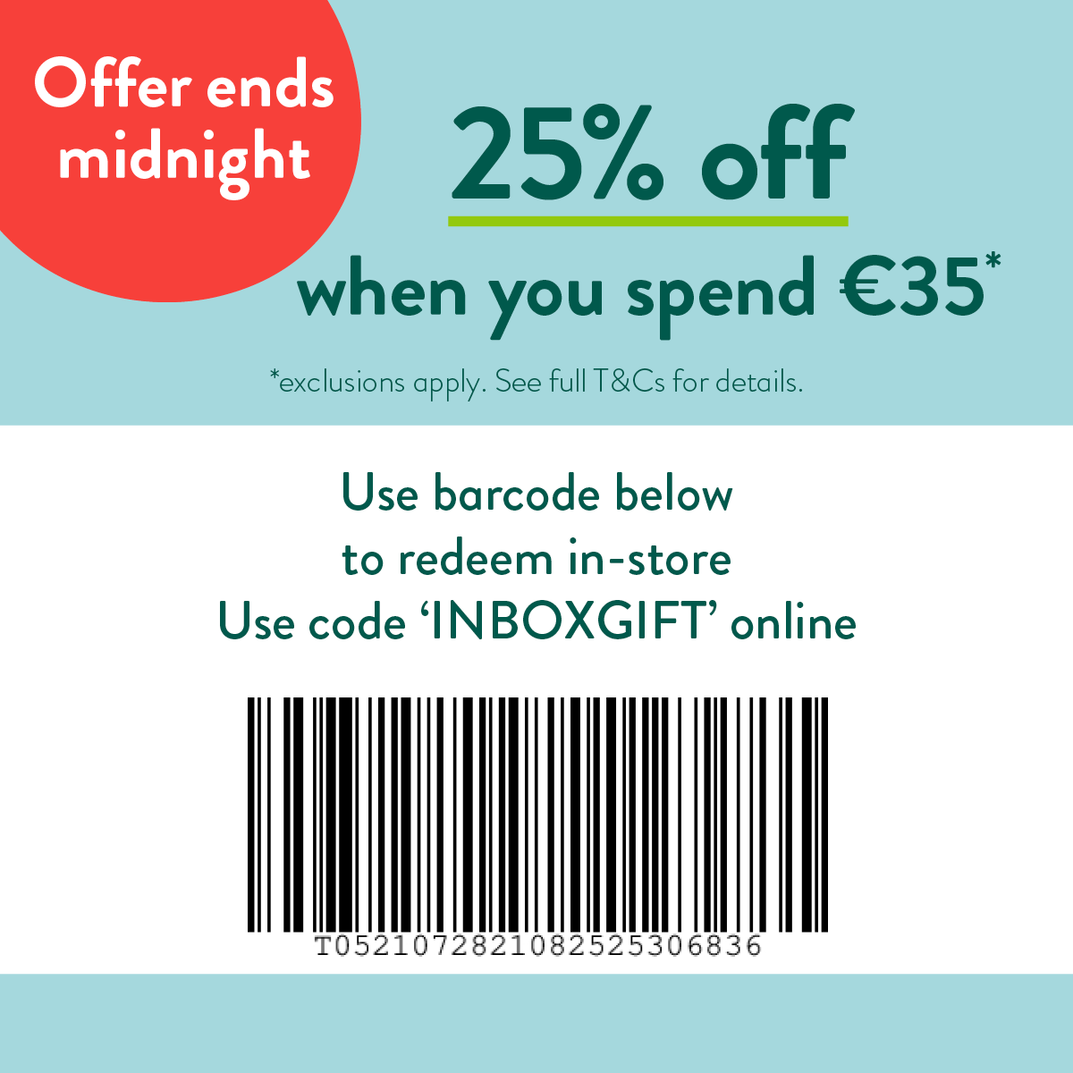 redeem barcode
