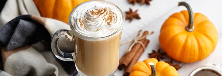 Vegan pumpkin spice latte