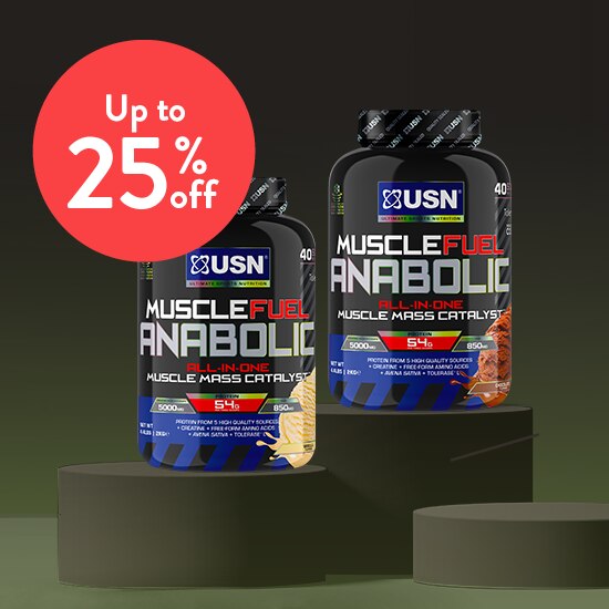 Sports nutrition - save up to half price