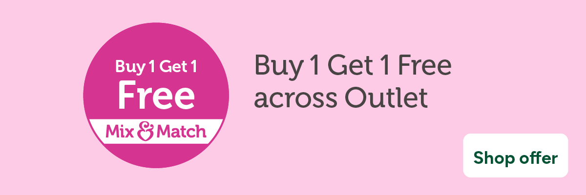 Buy 1 get 1 free on Outlet