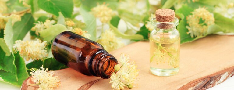 essential oil natural leaves and flowers