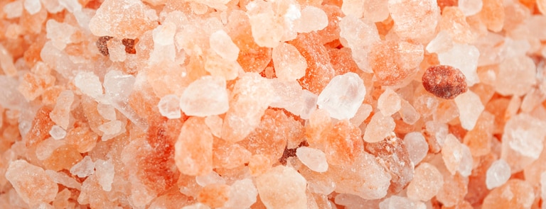 close up of electrolytes salt minerals