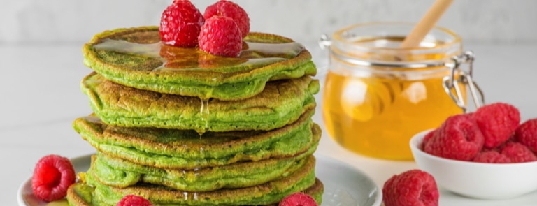 matcha green tea pancakes