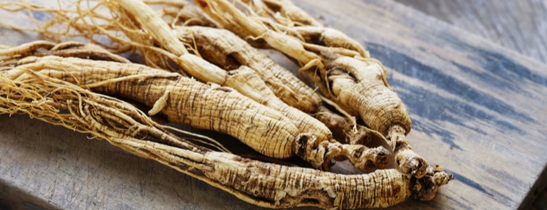 ginseng root on table