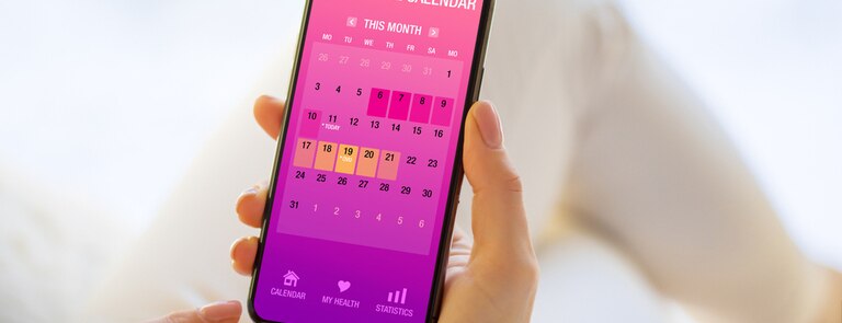 tracking menstrual cycle on phone