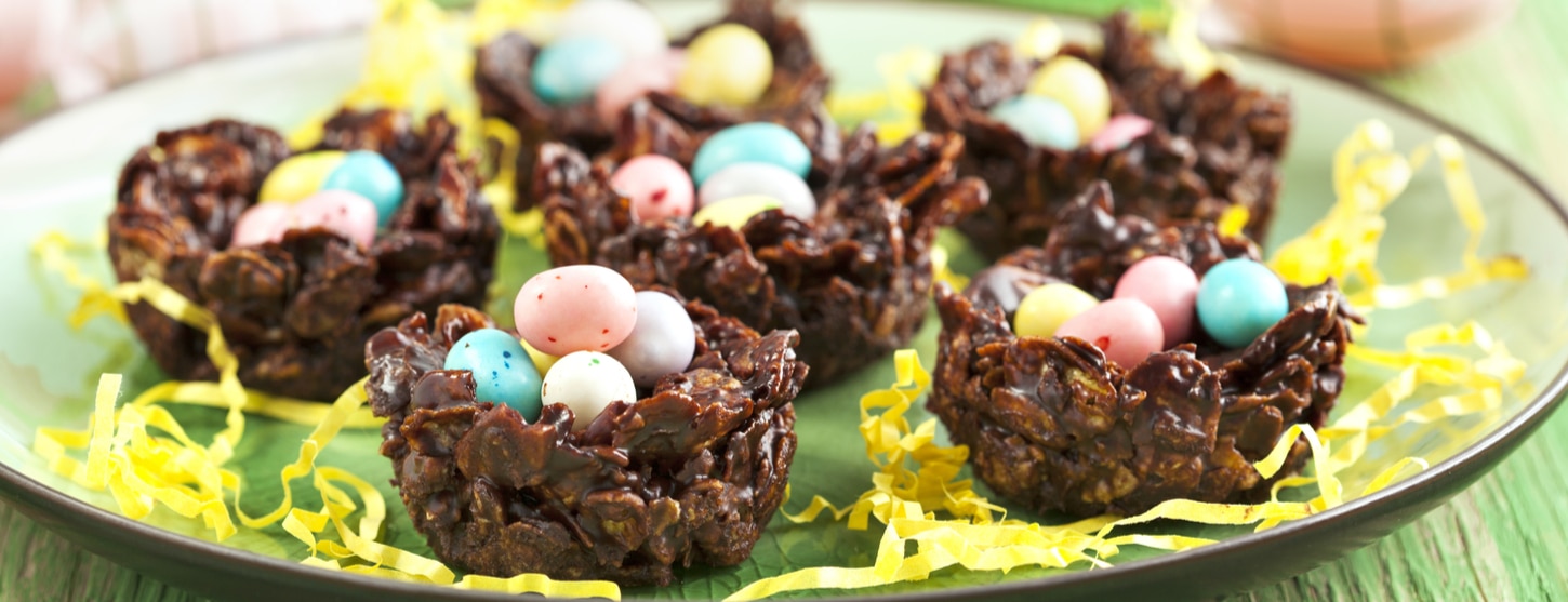 chocolate nests for easter