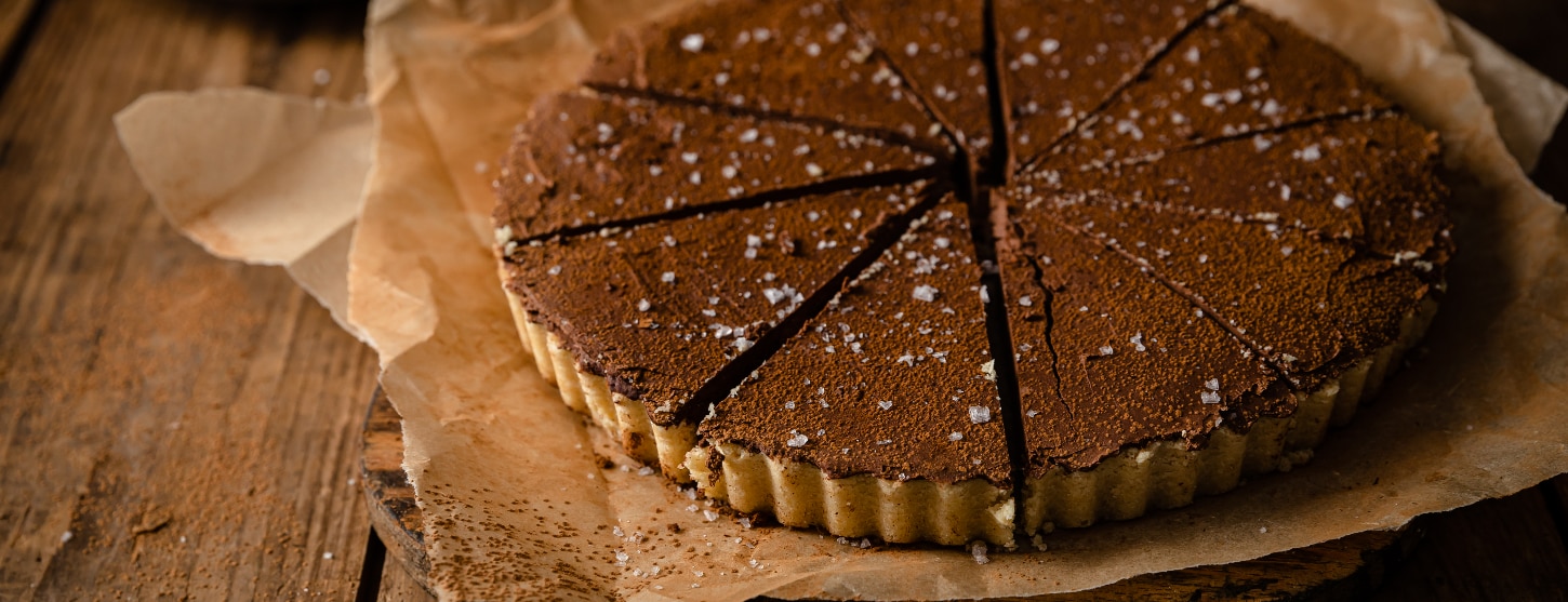 Gluten-free vegan chocolate pie image