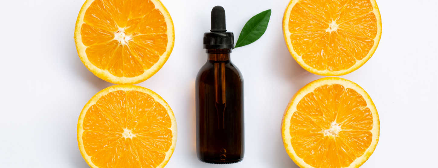 vitamin c serum with oranges