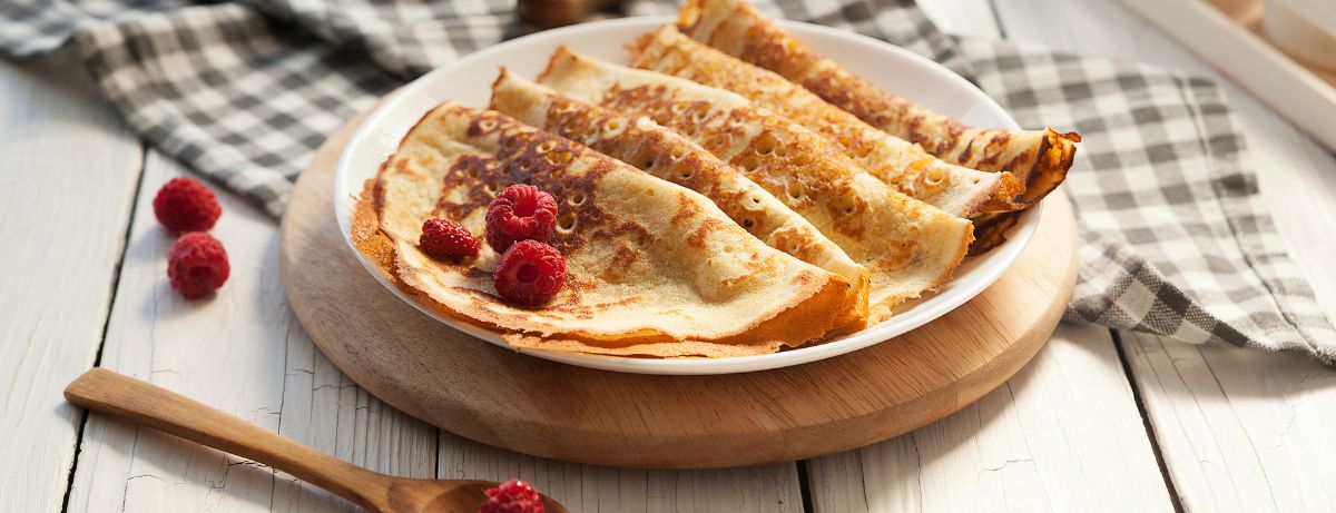 Vegan pancakes and crepes image