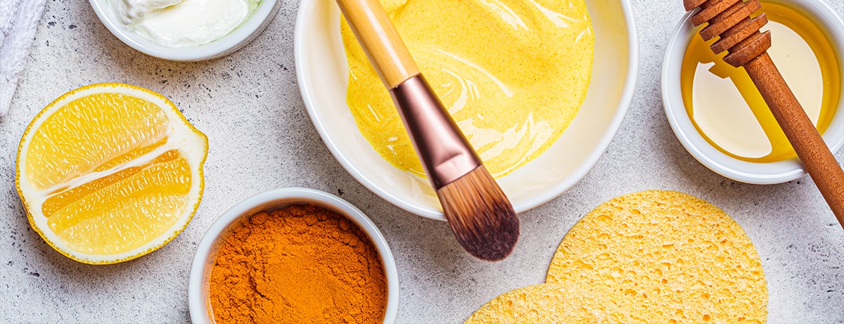 Get your skin glowing with this homemade facemask. The turmeric in the recipe contains curcumin, a powerful antioxidant. It also has lemon which may help fight the effects of ageing on skin. Try the DIY mask now.