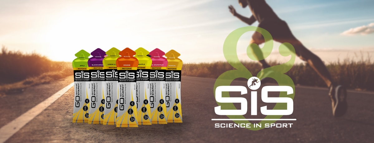 SIS Science In Sport gel pack with runner