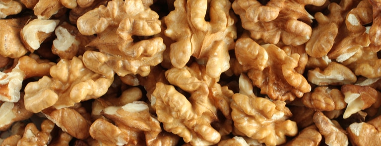 full background of walnut halves