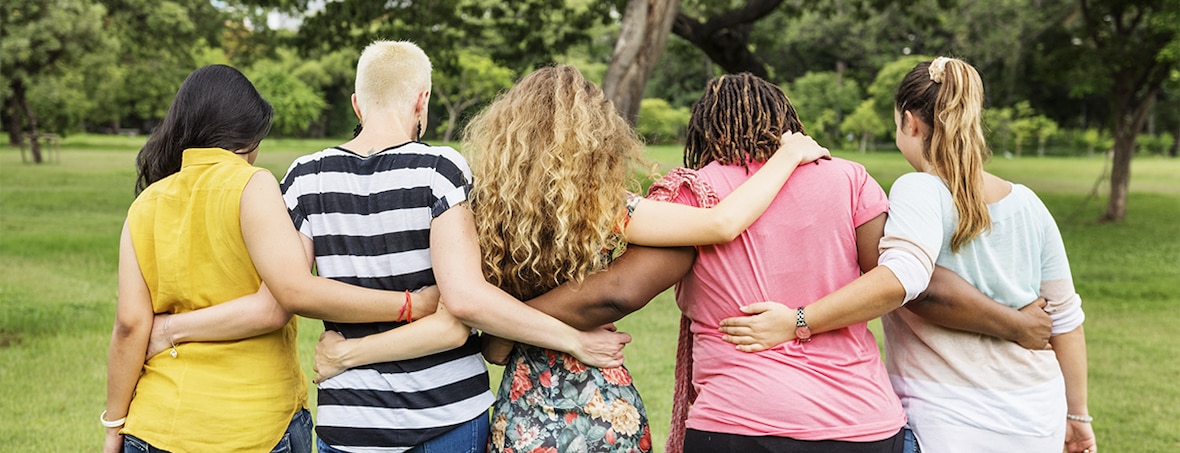 women standing together