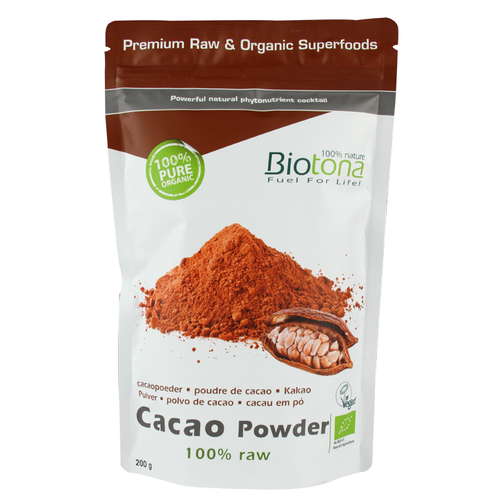 Biotona 100% Raw Cacaopoeder Bio - 200g