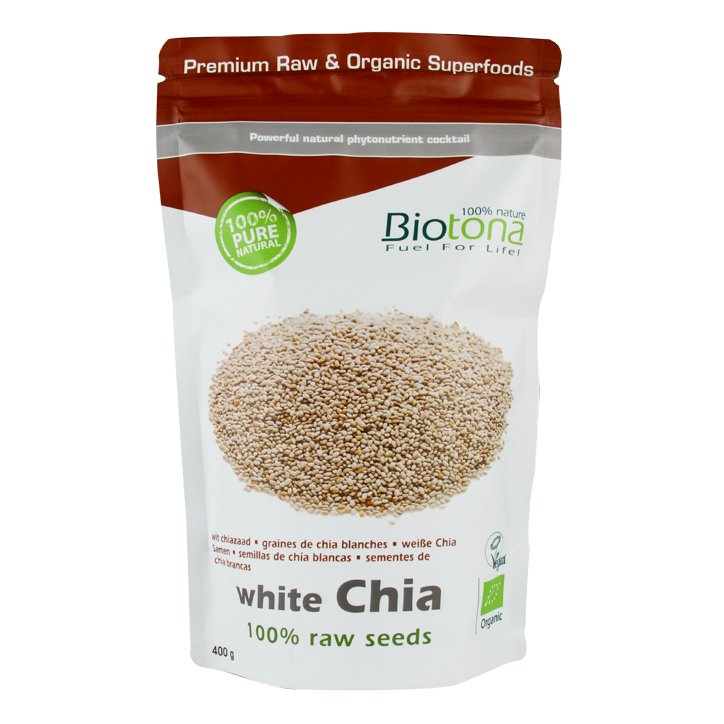 Biotona 100% Raw White Chia Seed Bio - 400g