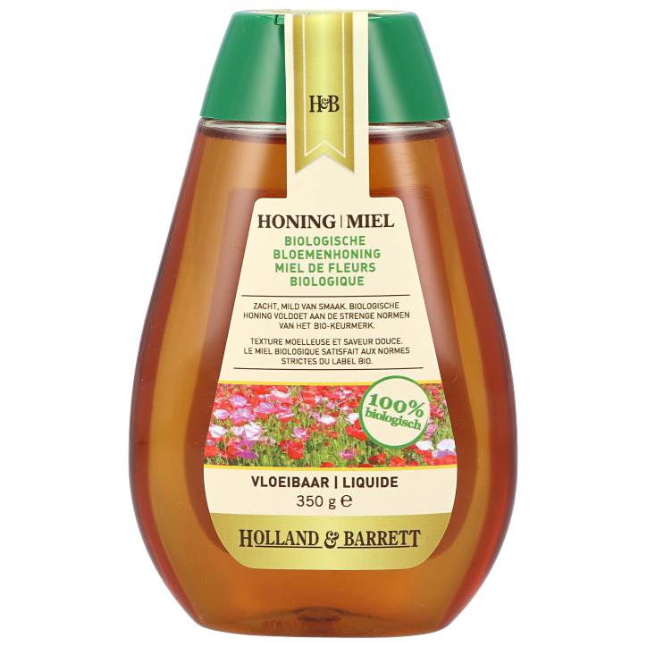 Holland & Barrett Miel de fleurs liquide bio en flacon - 350g