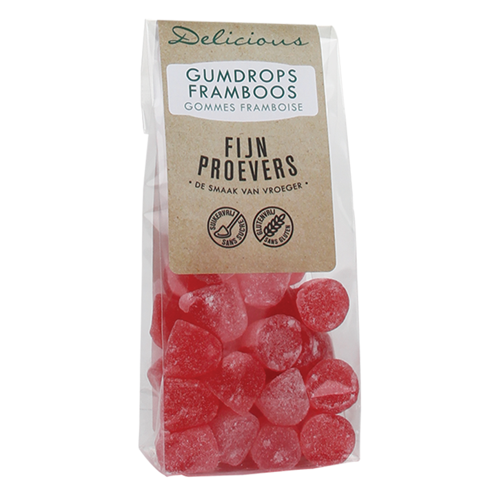 Delicious Gommes sans sucre parfum framboise