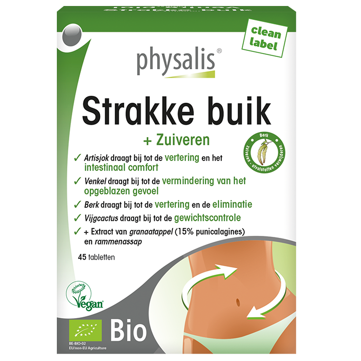 Physalis Ventre Plat + Purifier - 45 comprimés