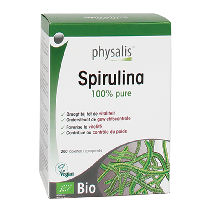 Physalis 100% Spiruline pure Comprimés bio