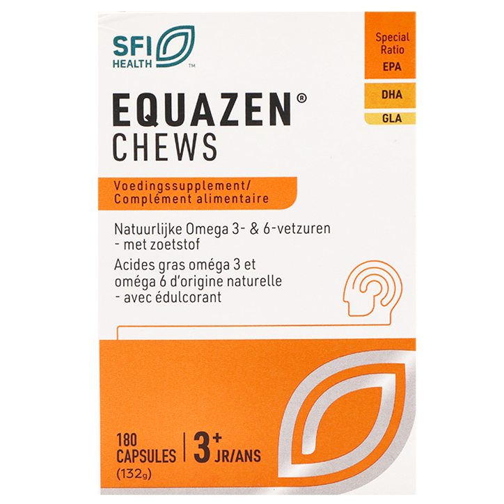Equazen® Chews Eye Q Oméga-3 et Oméga-6 - 180 capsules