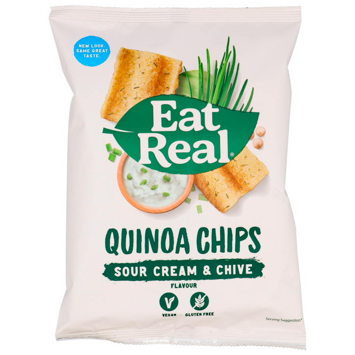 Eat Real Chips de quinoa crème sure et ciboulette 30 g