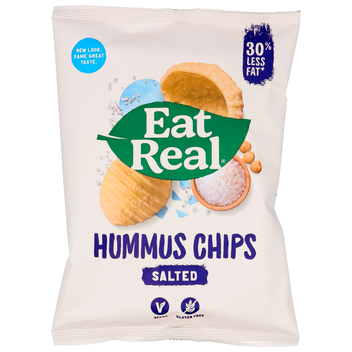 Eat Real Chips d'houmous au sel de mer 45 g