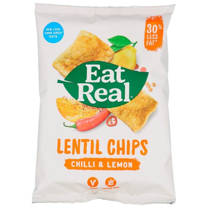 Eat Real Chips de lentilles piment & citron 40 g