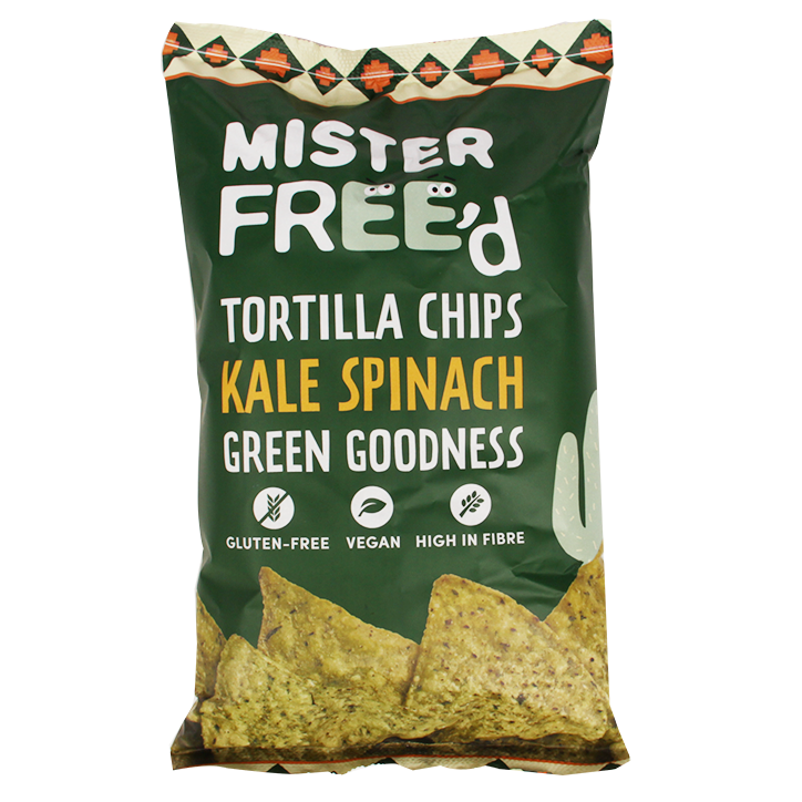 Mister Free'd Tortilla Chips Kale Spinach (135 g)