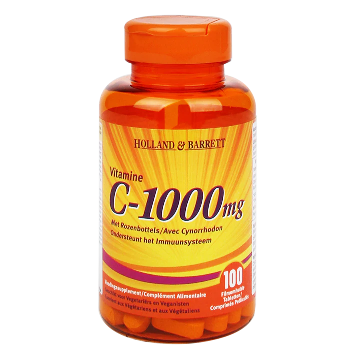 Holland & Barrett vitamine C & cynorrhodon sauvage 1000 mg 100 cachets
