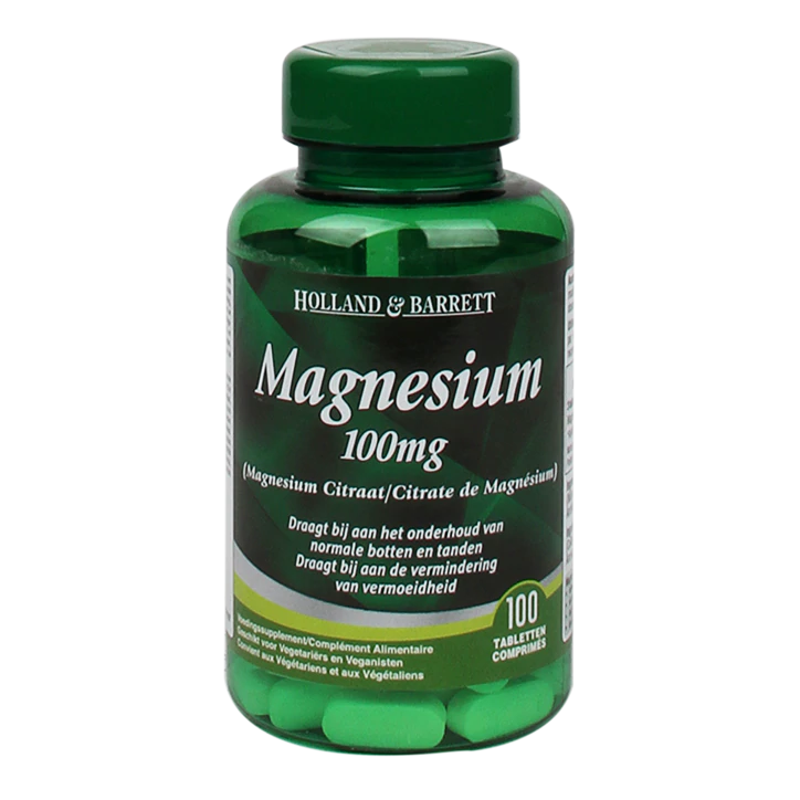 Holland & Barrett Citrate de magnésium 100 mg 100 Cachets