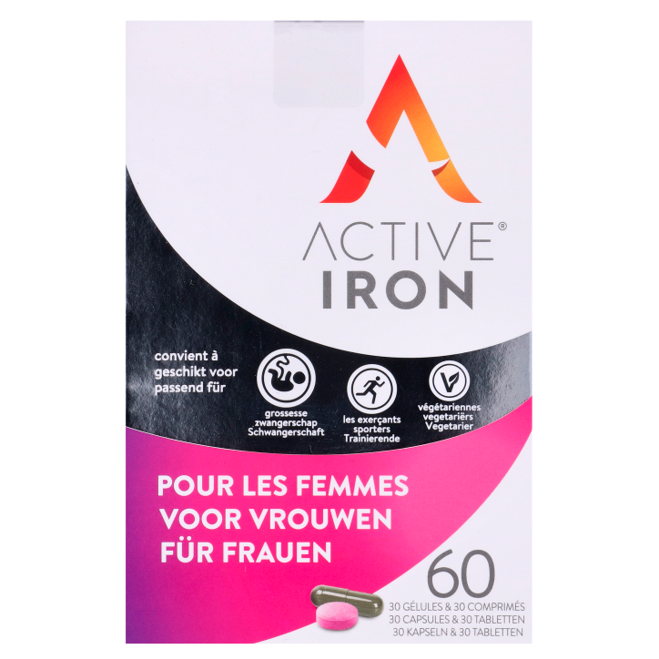 Active Iron For Women (30 Capule en 30 Tabletten)