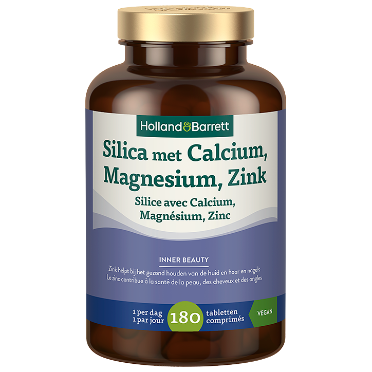 Holland & Barrett Silice avec Calcium, Magnésium et Zinc - 180 comprimés