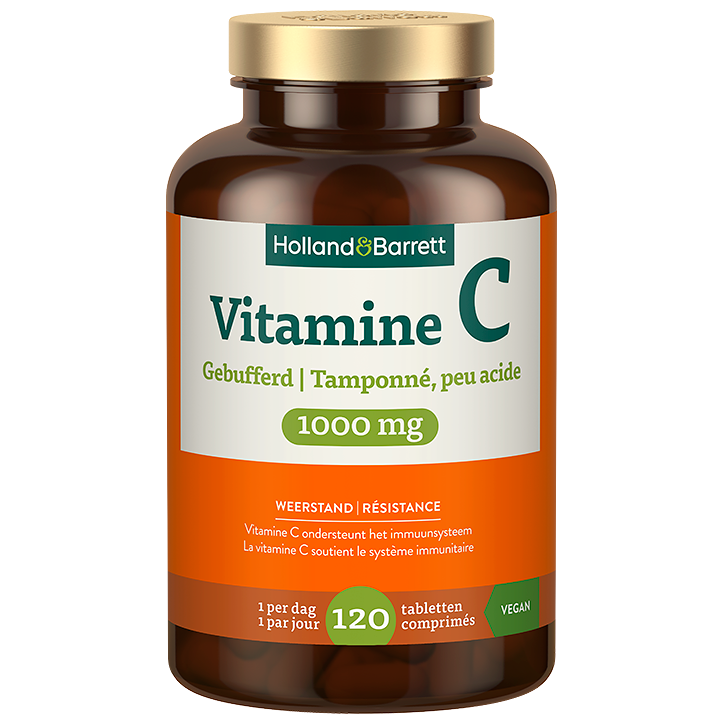 Holland & Barrett Vitamine C 1000mg Tamponnée - 120 comprimés