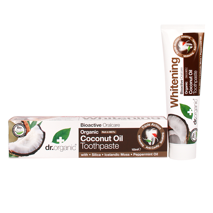 Dentifrice Dr. Organic à l'huile de coco 100 ml