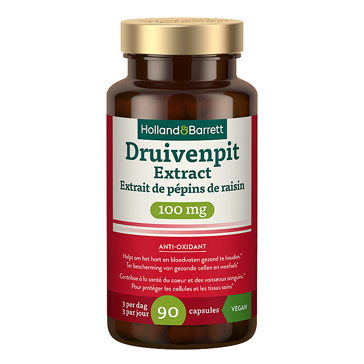 Holland & Barrett Extrait de Pépins de Raisin 100mg - 90 capsules