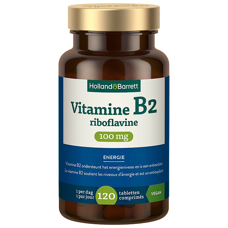 Holland & Barrett Vitamine B2 Riboflavine 100mg - 120 comprimés