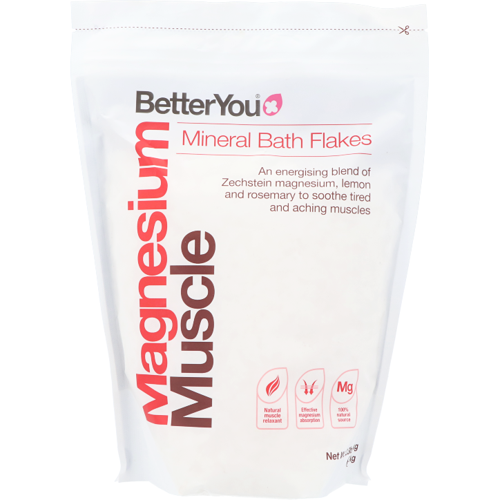 BetterYou Magnesium Muscle Flocons minéraux pour le bain - 1kg