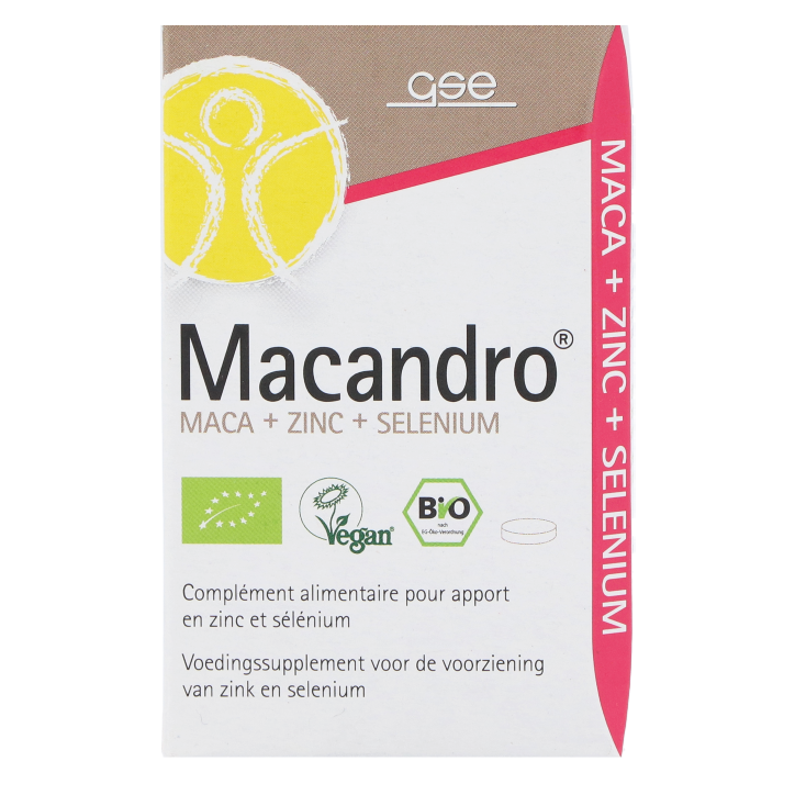 GSE Macandro® Maca + Zinc + Selenium - 75 tabletten