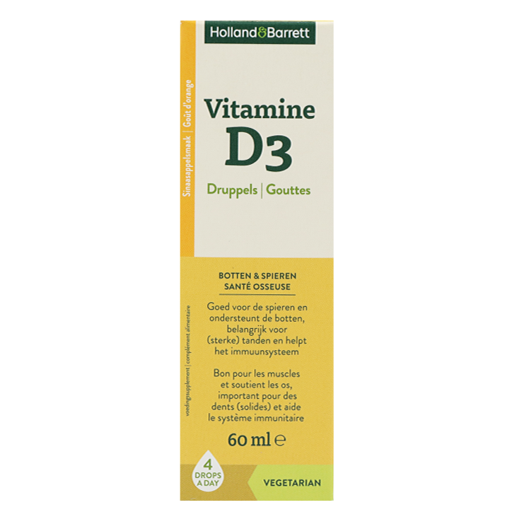 Holland & Barrett Vitamine D3 Gouttes - 60ml