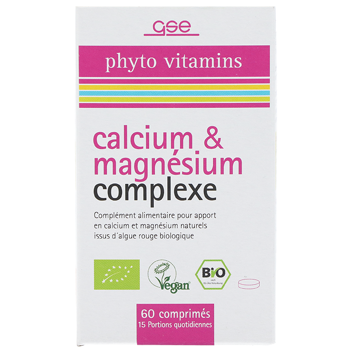 GSE Calcium & Magnésium complexe (60 comprimés)