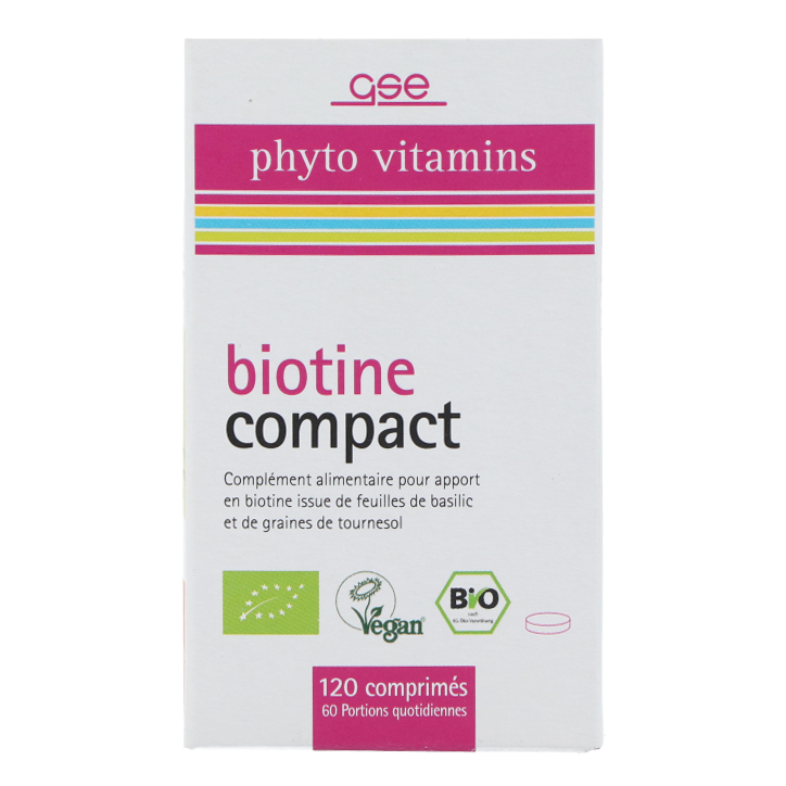 GSE Biotin Compact (120 comprimés)