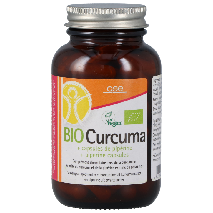 GSE Curcuma + pipérine (90 capsules)