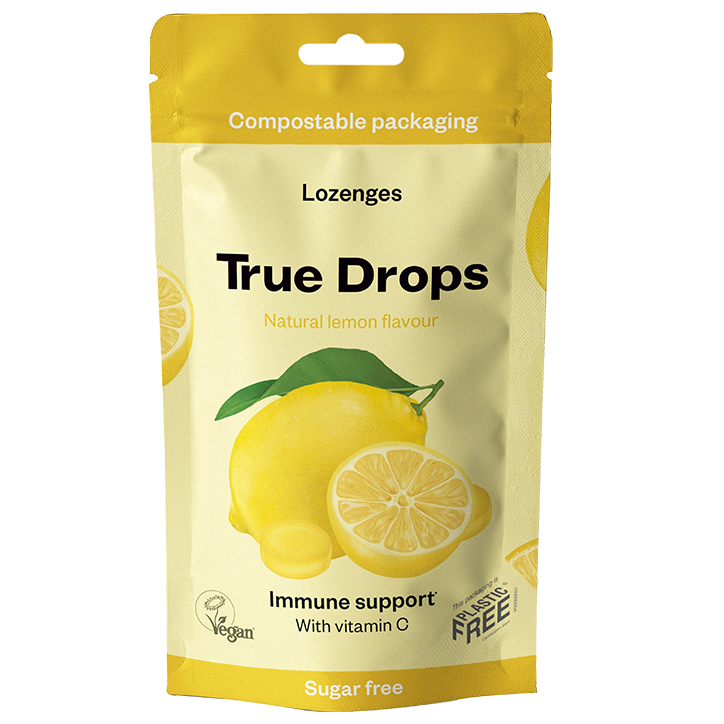 True Drops Pastilles contre la Toux Citron et Vitamine C - 30 pastilles