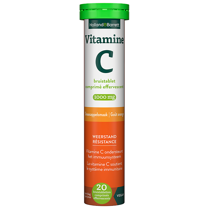 Holland & Barrett Vitamine C 1000mg Orange - 20 comprimés effervescents
