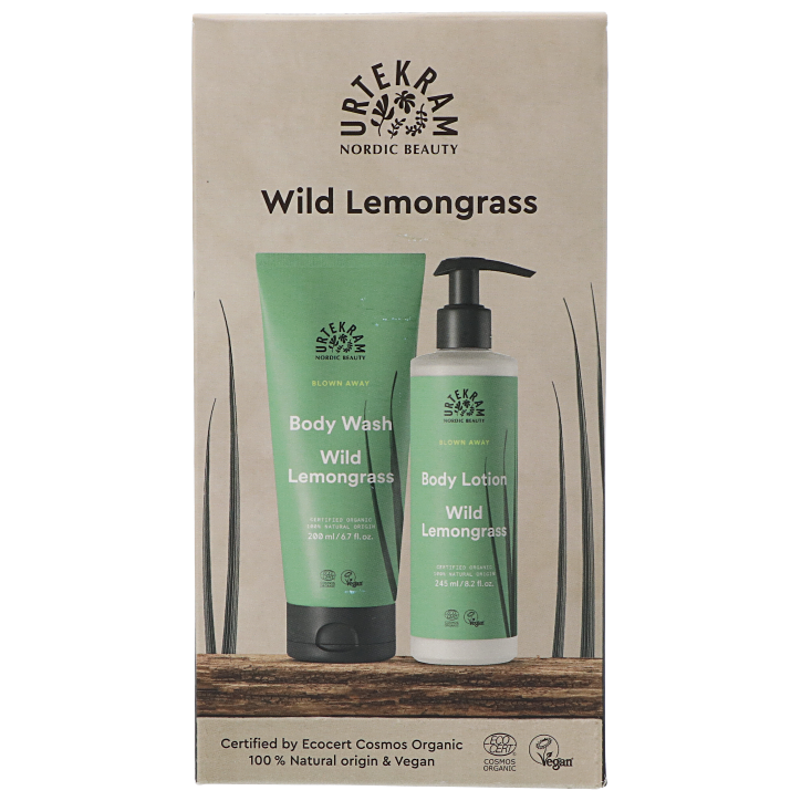Urtekram Coffret Cadeau 'Wild Lemongrass' (Lotion 245ml + Gel Douche 200ml)