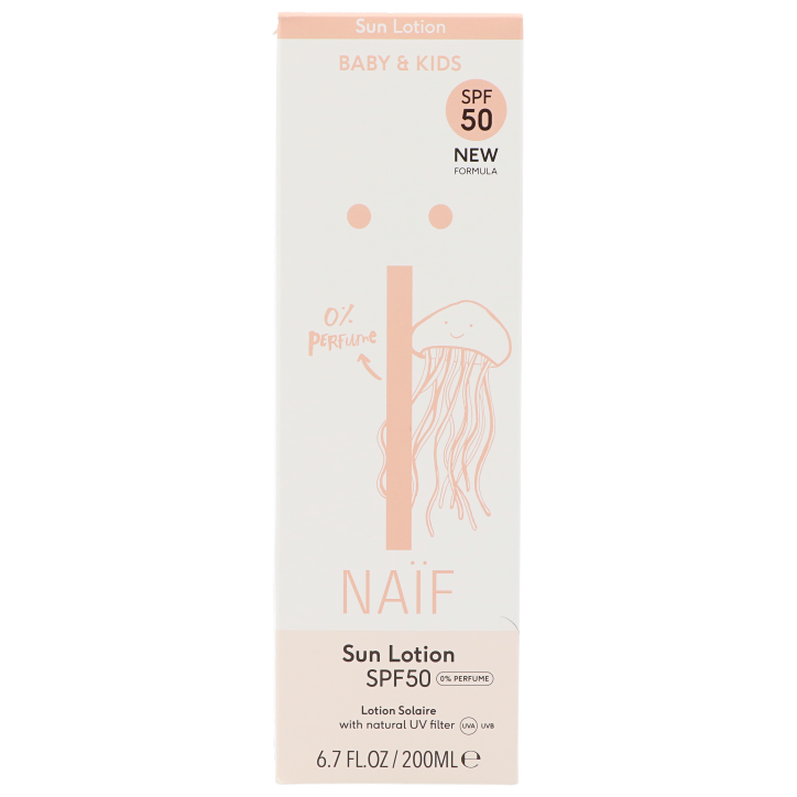 Naïf Baby & Kids Lotion Solaire SPF50 0% Parfum - 200ml
