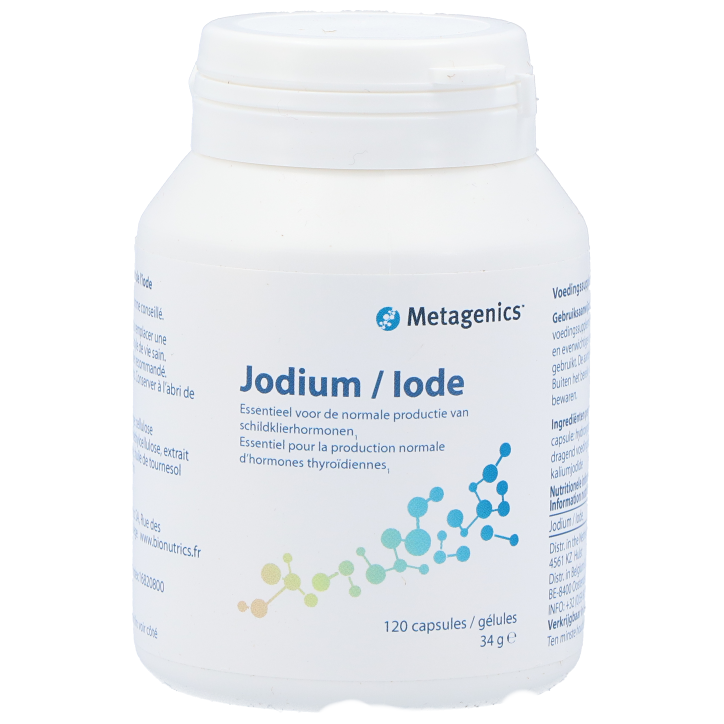 Metagenic Jodium / Iode (120 capule)