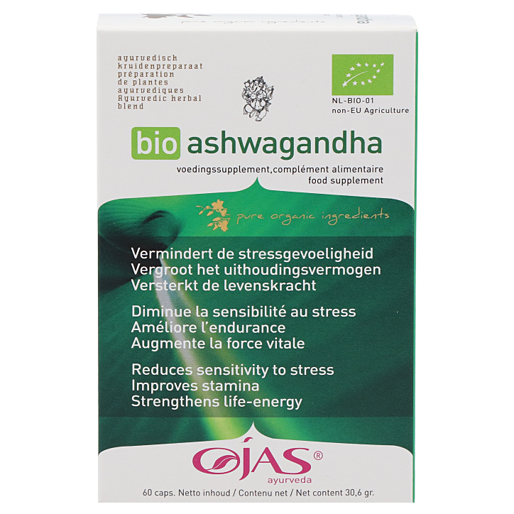 OJAS Ayurveda Bio Ashwagandha - 60 capsules