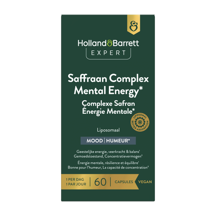    Expert Saffraan Complex Mental Energy Liposomaal - 60 capsules