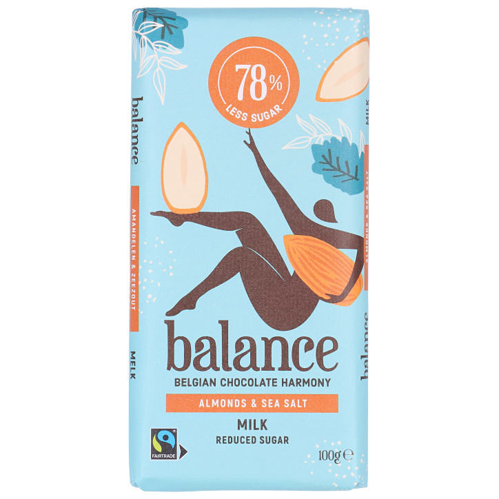 Balance Chocolat Lait aux Amandes et Sel - 100g